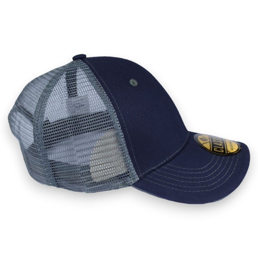 Gorra gabardina con malla detalle color en filo de visera