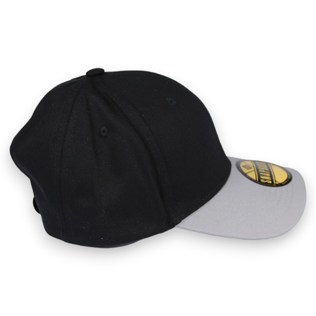 Gorra gabardina semiplana con refuerzo
