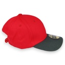 Gorra gabardina semiplana con refuerzo