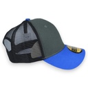 Gorra GCMCAPS gabardina con malla base de color gris