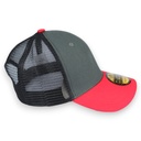 Gorra GCMCAPS gabardina con malla base de color gris