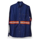 Camisa Castelli casual mezclilla con reflejante