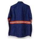 Camisa Castelli casual mezclilla con reflejante
