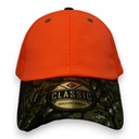 Gorra camuflaje con naranja neón. Broche velcro