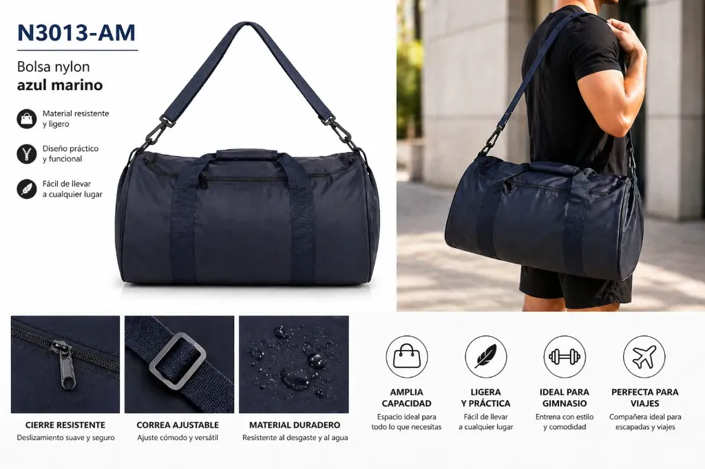 Maleta deportiva nylon