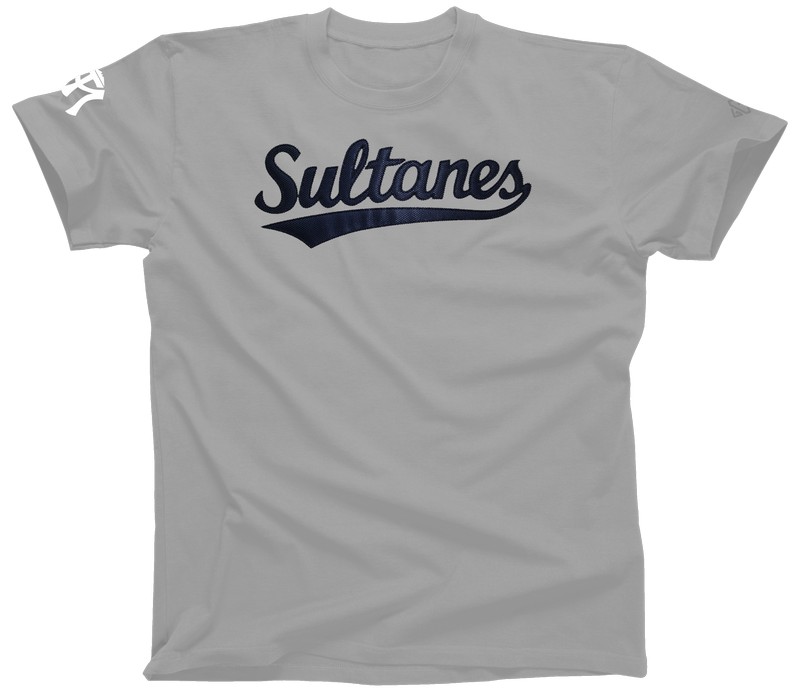 [SP2250-GR/S] Playera cuello redondo adulto Sultanes con aplicación (CH)