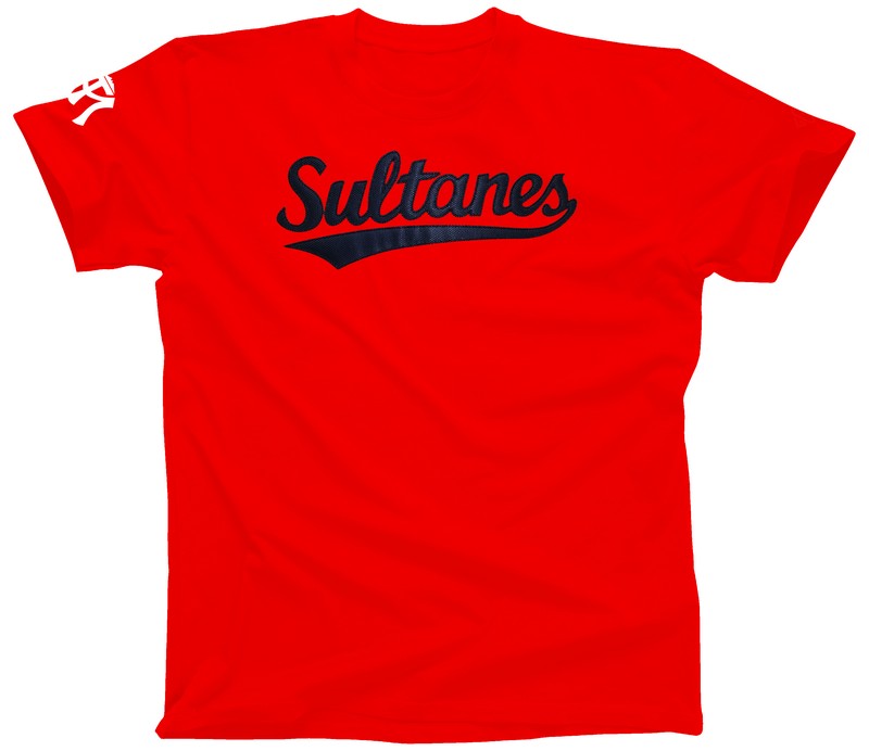 Playera cuello redondo adulto Sultanes con aplicación