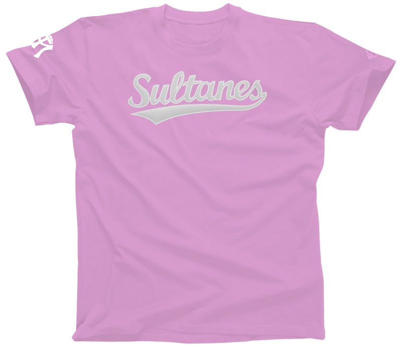 Playera cuello redondo adulto Sultanes con aplicación