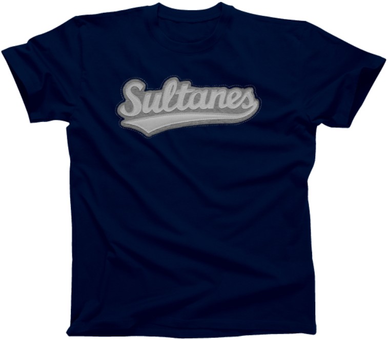 Playera cuello redondo adulto Sultanes con aplicación