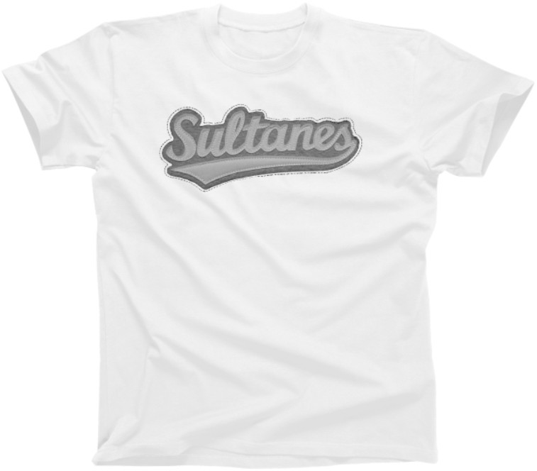 [SP2252-BL/S] Playera cuello redondo adulto Sultanes con aplicación (CH)