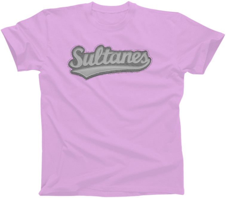 [SP2252-RS/S] Playera cuello redondo adulto Sultanes con aplicación (CH)