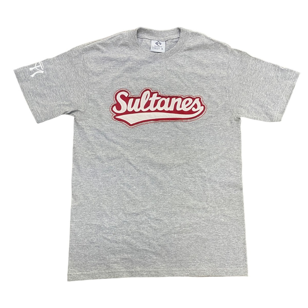[SP2253-GR/S] Playera cuello redondo adulto Sultanes con aplicación (CH)