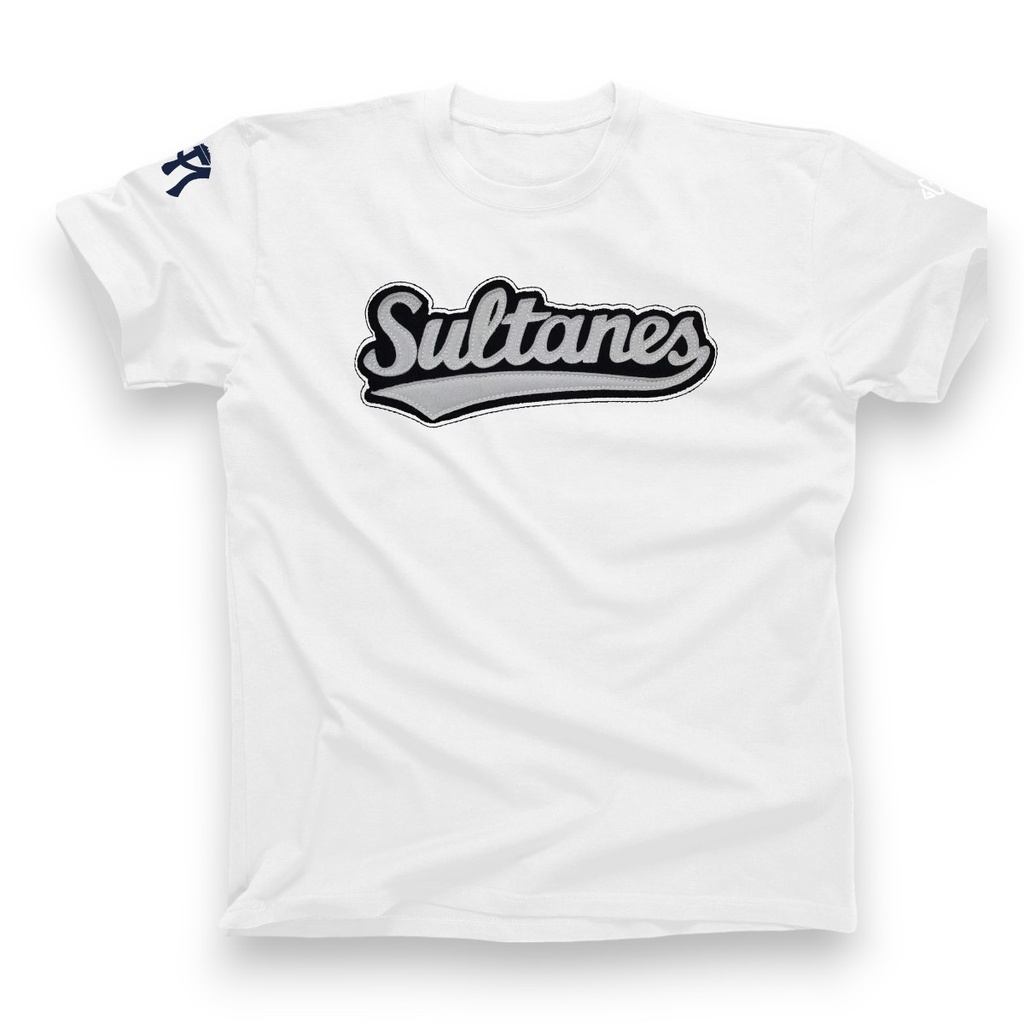 Playera cuello redondo adulto Sultanes con aplicación