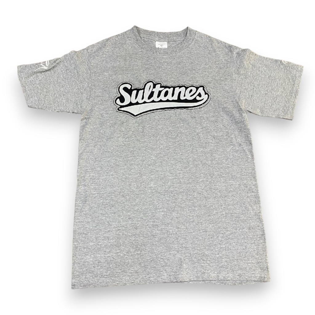 [SP2256-GR/S] Playera cuello redondo adulto Sultanes con aplicación (CH)