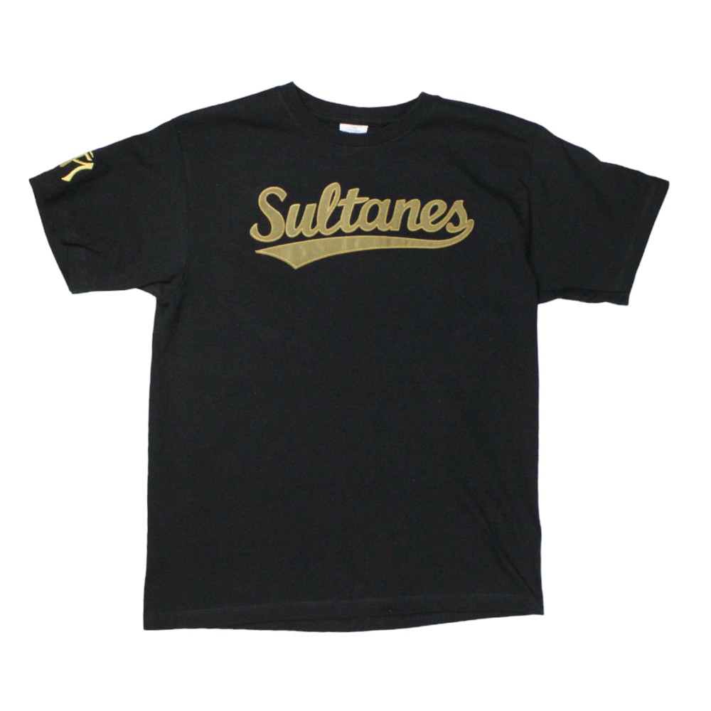[SP2257-NG/S] Playera cuello redondo adulto Sultanes con aplicación (CH)