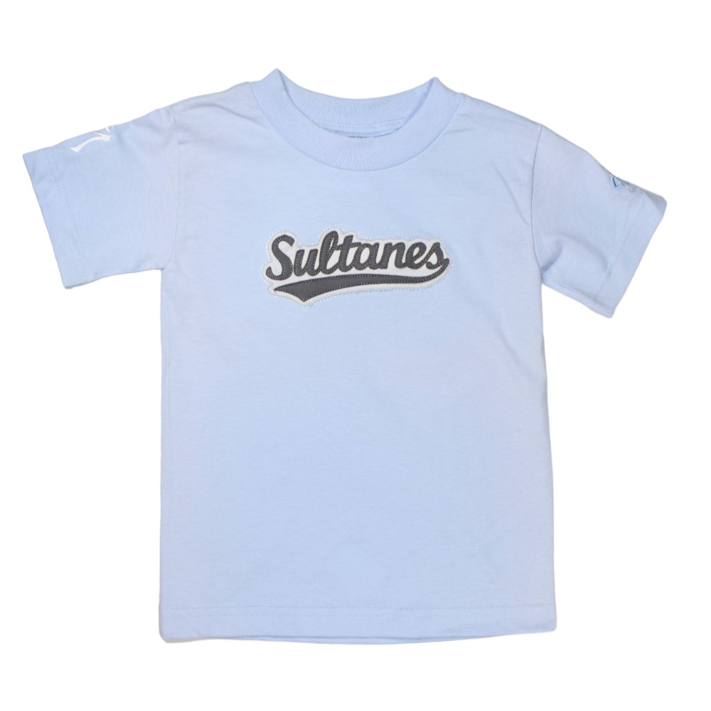 Playera cuello redondo juvenil Sultanes con aplicación