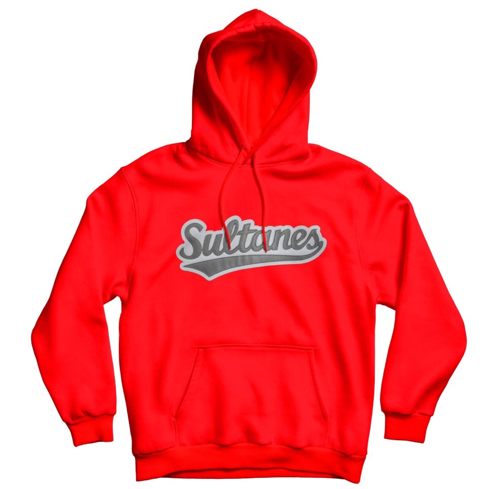 [SSH2362-RO/S] Sudadera adulto Sultanes bordada (CH)