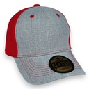 Gorra GCMCAPS acrílico melange combinada. Broche metálico