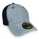 Gorra GCMCAPS acrílico melange combinada. Broche metálico