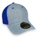 Gorra GCMCAPS acrílico melange combinada. Broche metálico