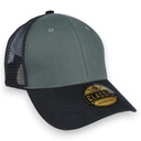 Gorra GCMCAPS gabardina con malla combinación colores con refuerzo. Broche plástico