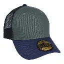 Gorra GCMCAPS gabardina con malla combinación colores con refuerzo. Broche plástico