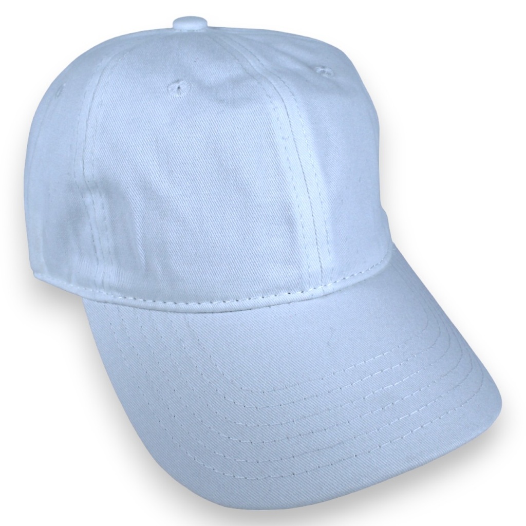 [GBZK-BL] Gorra GCMCAPS algodón peinado sin refuerzo (Blanco)