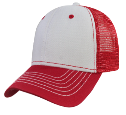 Gorra GCMCAPS gabardina con malla con refuerzo. Broche plástico