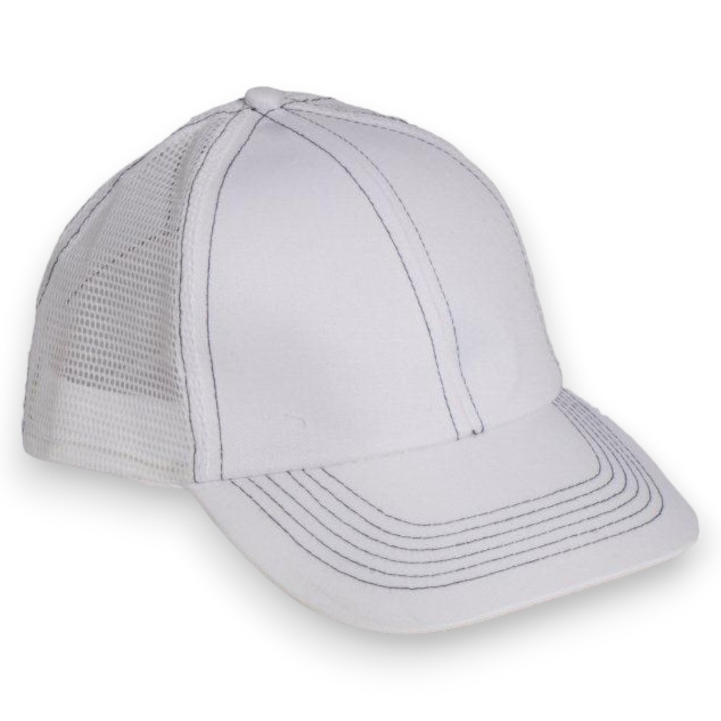[GTR-4A] Gorra GCMCAPS tipo trucker (Blanco)