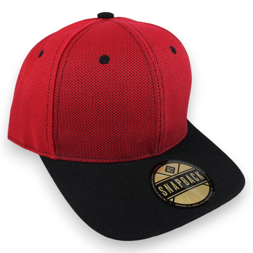 Gorra semiplana tejido difuminado. Broche plástico