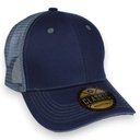 Gorra gabardina con malla detalle color en filo de visera