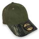 Gorra gabardina camuflaje con verde militar. Broche velcro