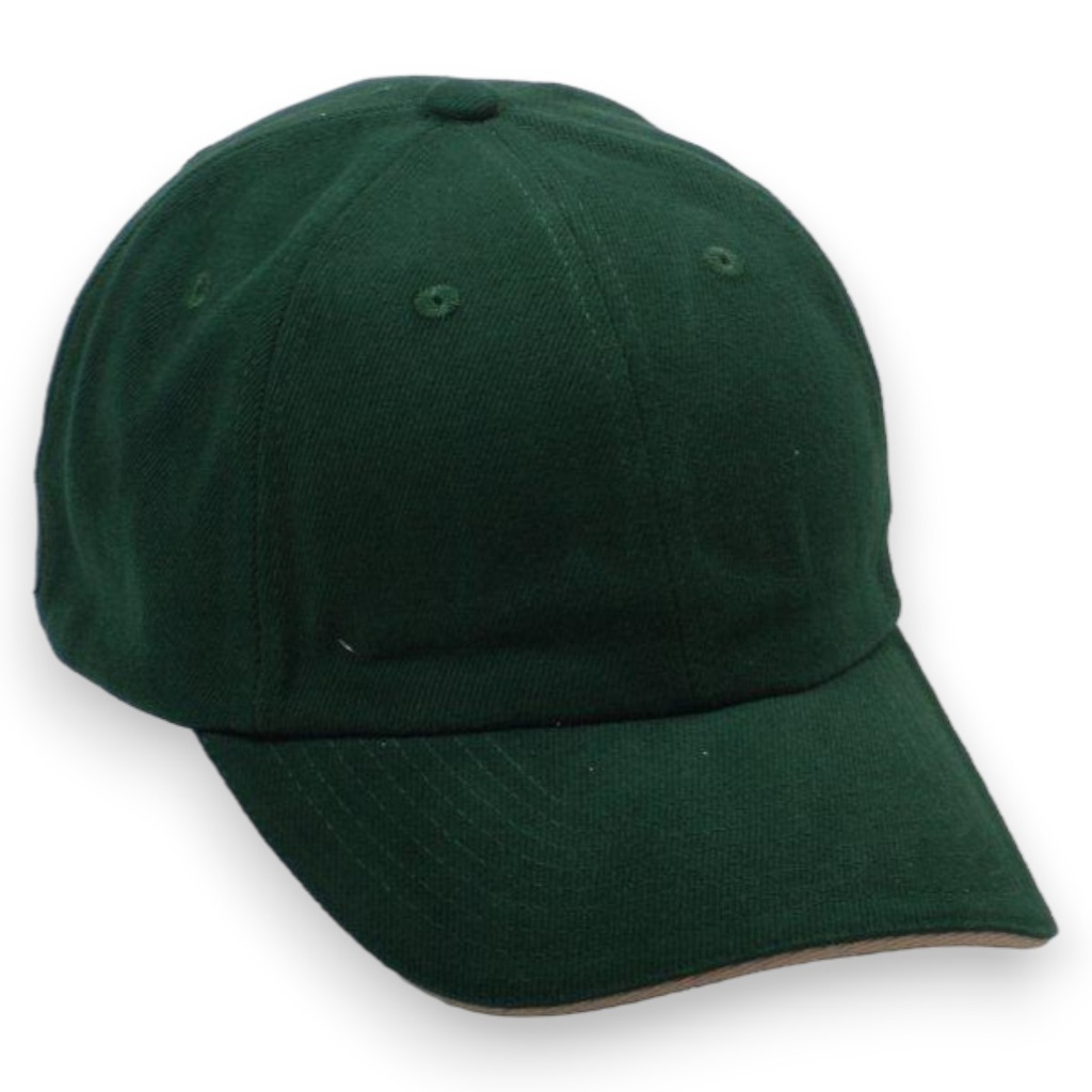 Gorra NISSIN algodón peinado sin refuerzo, color en línea de visera. Broche métalico