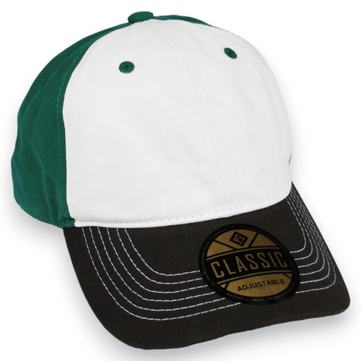 [GCBT-CF/K/VM] Gorra GCMCAPS algodón peinado sin refuerzo (Café / Verde)