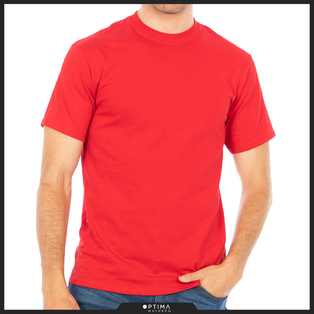 Playera OPTIMA adulto c. red peso completo (32603)
