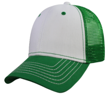 Gorra GCMCAPS gabardina con malla con refuerzo. Broche plástico