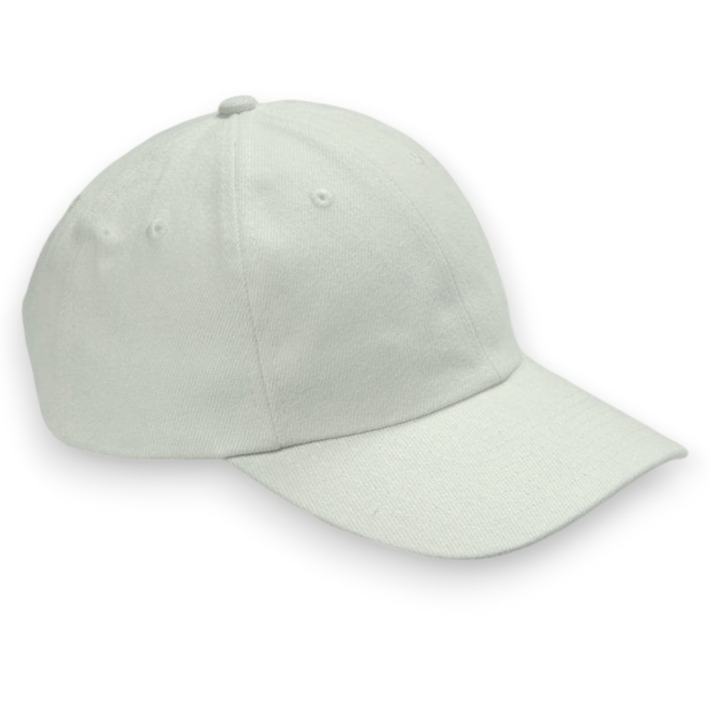 [GUPBGC-BL] Gorra NISSIN algodón peinado sin refuerzo. Broche metálico (Blanco)