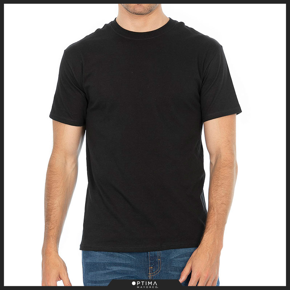 Playera OPTIMA adulto cuello redondo peso medio (32702)