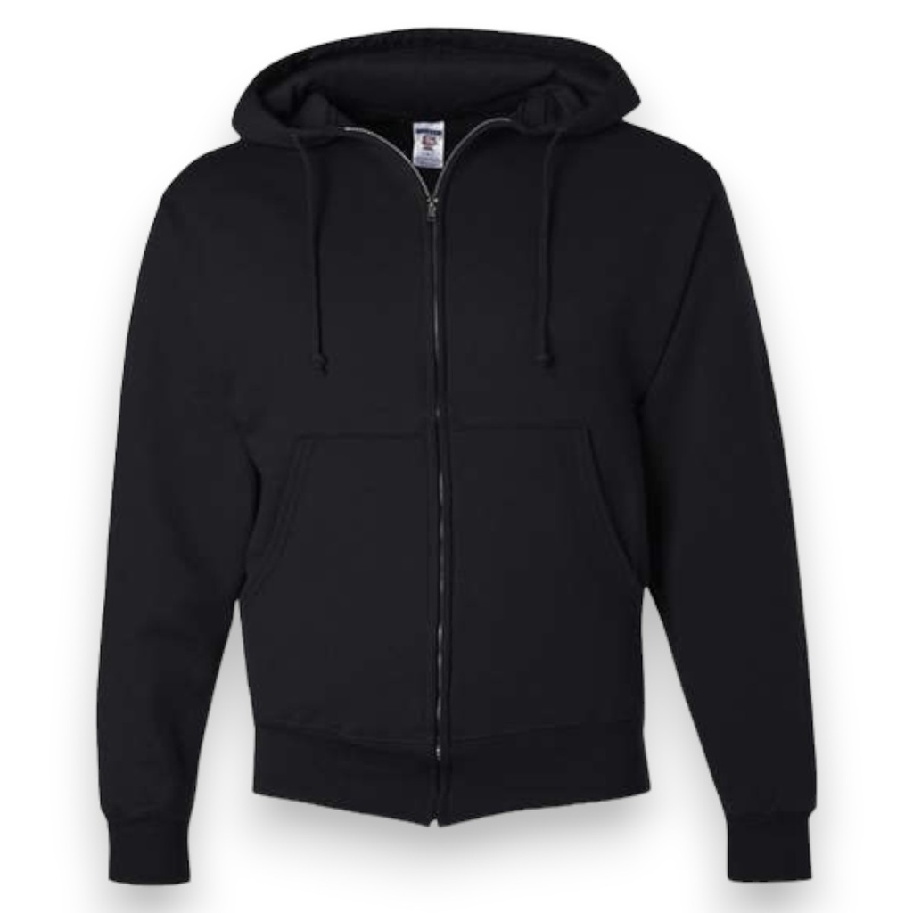 [JACCNG-M] Sudadera adulto Jerzees capucha y cangurera (Negro, MD)