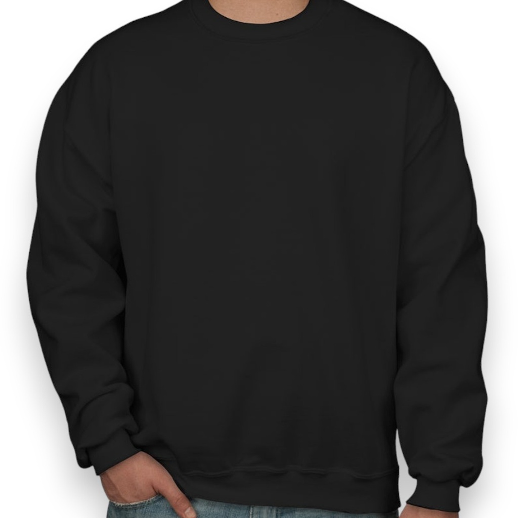 [JASBNG-S] Sudadera Adulto Jerzees básica cuello redondo (38102) (Negro, CH)