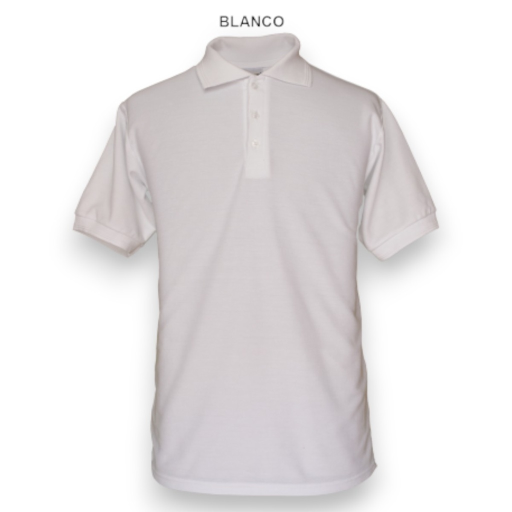[OTPBBL-4] Playera tipo polo marca OPTIMA estilo juvenil (32412-32417) (Blanco, N4)