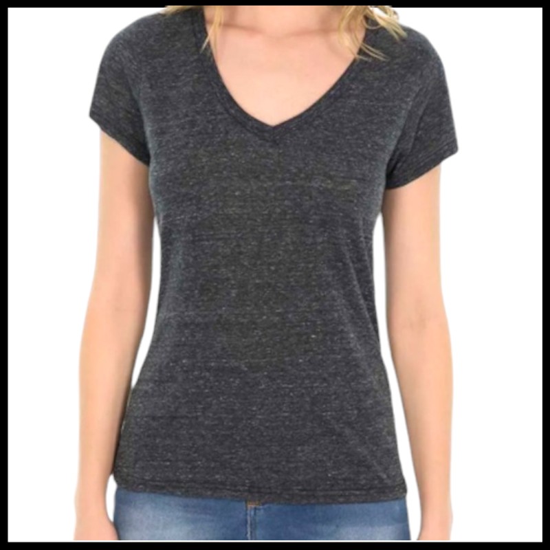 [OVWDBL-S] Playera OPTIMA dama cuello V estilo SNOW (34990) (Blanco, CH)