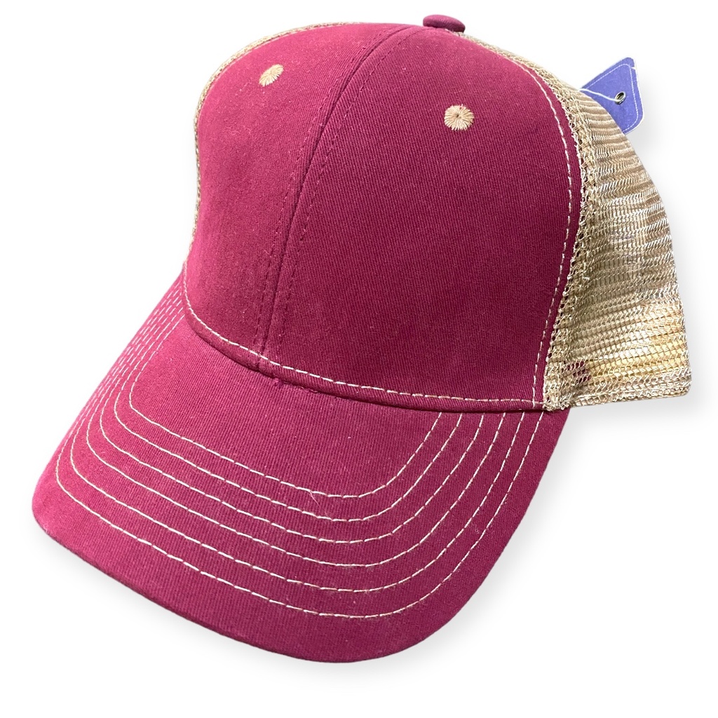 Gorra GCMCAPS gabardina con malla con refuerzo. Broche plástico