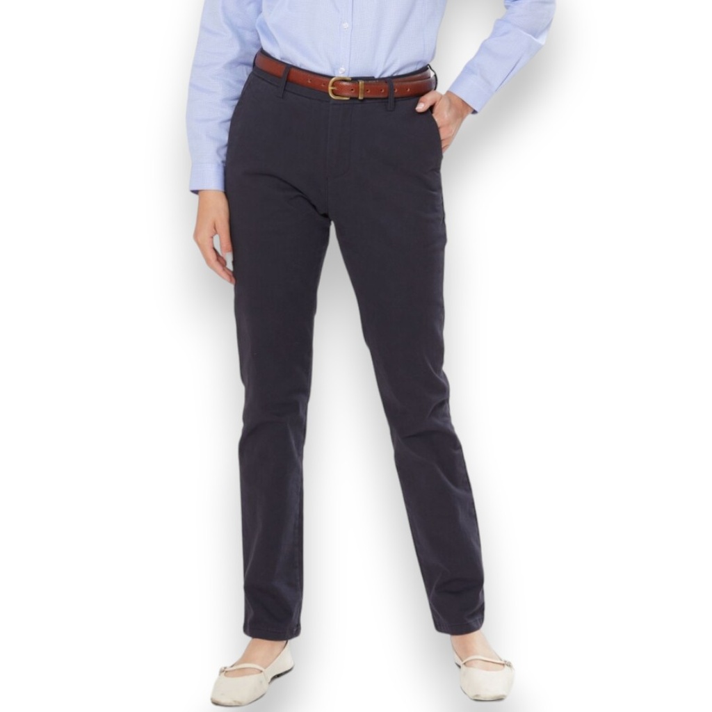 [OPGDAM-15] Pantalón OPTIMA dama gabardina SIN pinzas (51783) (Azul marino, 15)