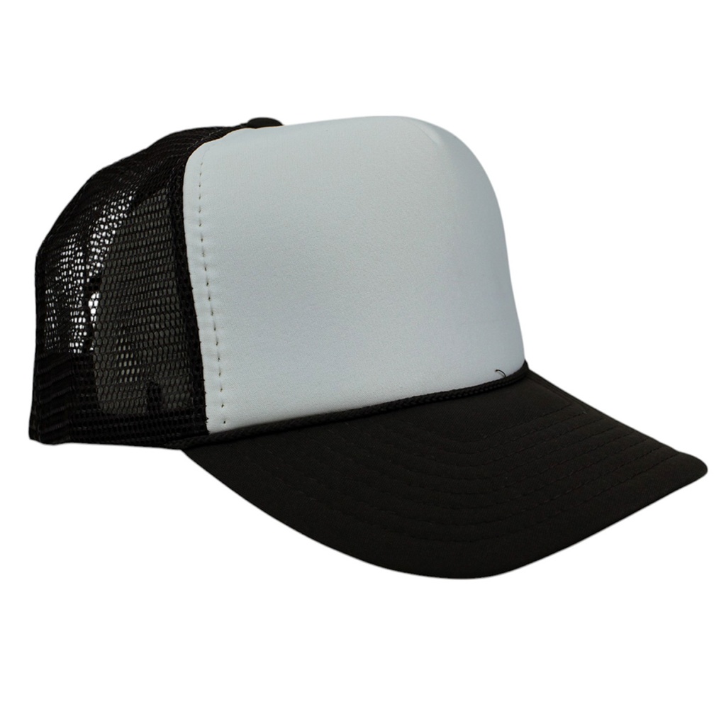 [SSC-CF/BL] Gorra NISSIN frente esponja con malla estilo original (Café / Blanco)
