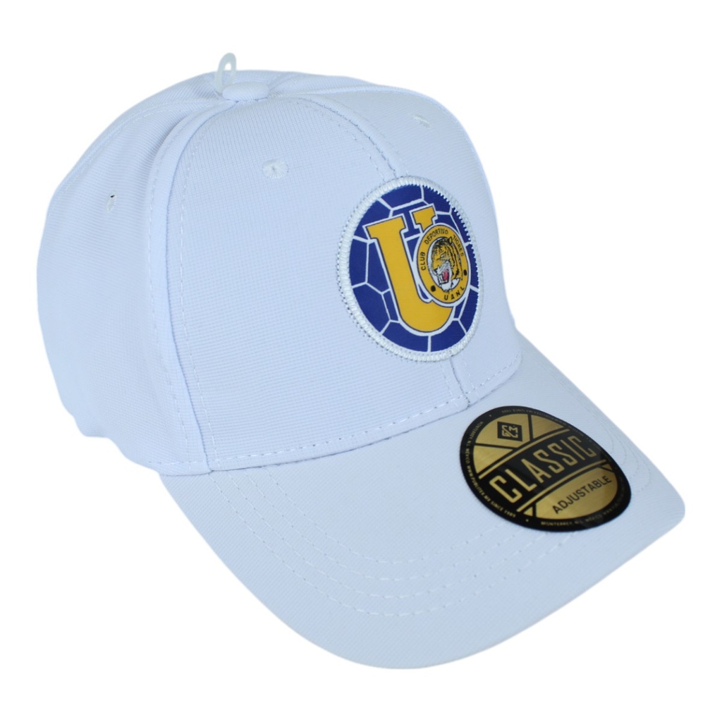 Gorra blanca estilo cerrado Tigres UANL