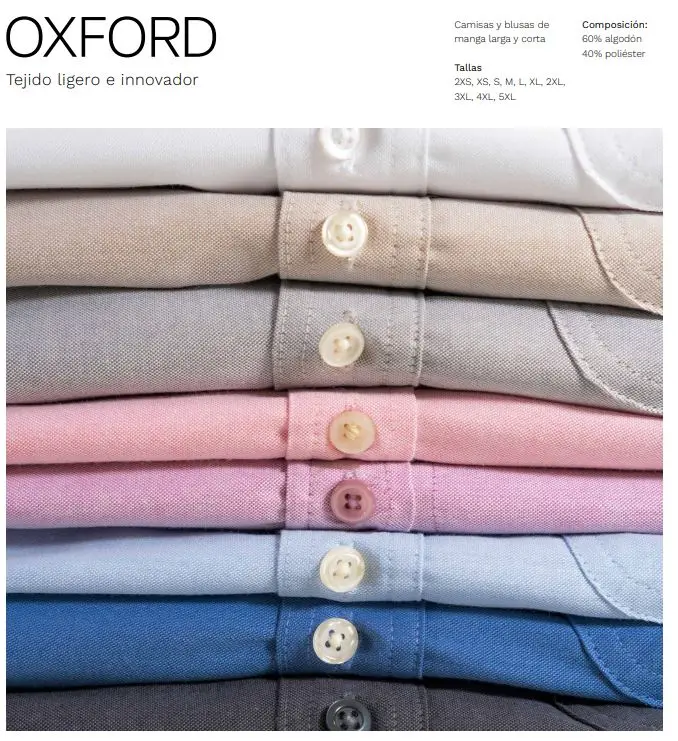 [DAOXBLML-S] Camisa tela oxford marca Dac (Blanco, CH)