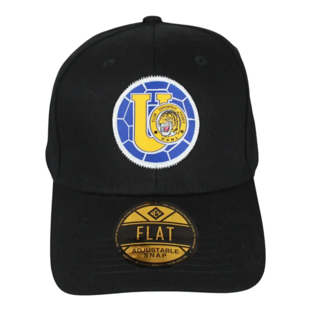 Gorra negra estilo cerrado Tigres UANL