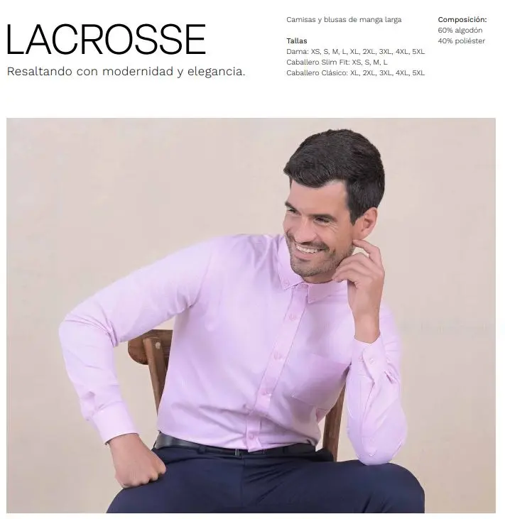 [DALAAMMC-S] Camisa tela Lacrosse marca Dac (CH, Manga corta)