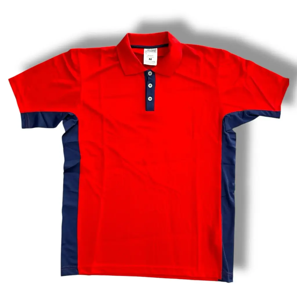 Playera tipo polo importada combinada